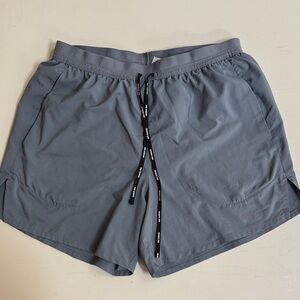 Nike Gray Running Shorts with Drawstring